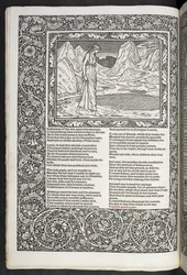 „The Works of Geoffrey Chaucer nyní nově potištěné obrázky navrženými Sirem Edwardem Burne-Jonesem“