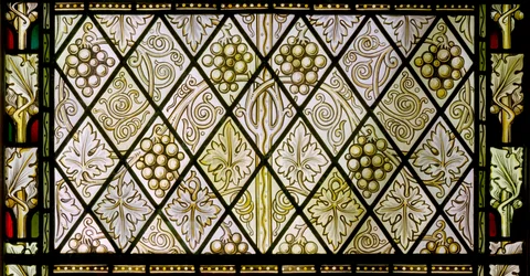 Detail okna z barevného skla, c.1896