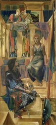 King Cophetua and the Beggar Maid - Cartoon Study, 1883