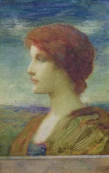 Portrét Sarah Bernhardt (1844-1923) (pastel)