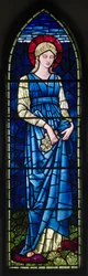 Rottingdean, St Margaret, Morris & Co., Edward Burne-Jones, St Margaret, 1894