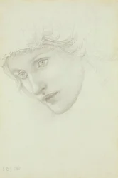 Studie pro hlavu mořské panny, 1885