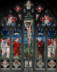 Birmingham, Acocks Green, St Mary the Virgin, východní okno, Morris & Co., Edward Burne-Jones, John Henry Dearle (1859-1932), 1895