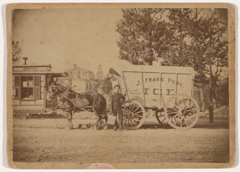 J. Frank Pope Ice Wagon,c. 1885 (foto)
