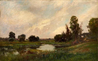 Řeka, Sound Beach, Connecticut, ca. 1870-1907.