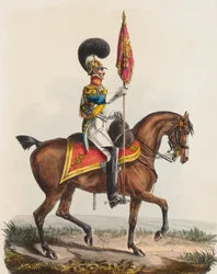 Royal Horse Guards, modrý, důstojník, 1828