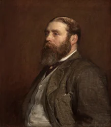 William Henry Wills, Esq., M.P. (Lord Winterstoke), kolem 1880 (olej na plátně)