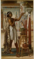 E.J Poynter, Adoration of Ra / obraz, 1867