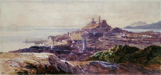Cannes (akvarel na papíře)