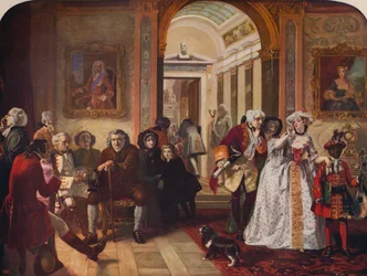 Dr. Johnson v Předpokoji lorda Chesterfielda, 1748, c1915