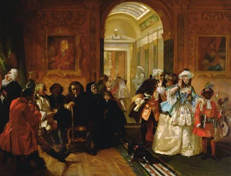 Předsíň lorda Chesterfielda v roce 1748, 1869