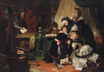 Poslední rozloučení Marie Antoinetty a jejího syna, 1856.