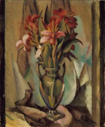 Květiny ve váze s držadlem, 1919-22
