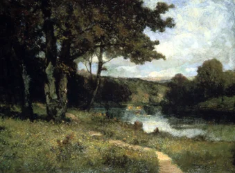 Stromy u řeky, 1891