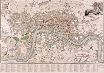 Mapa Londýna, 1797