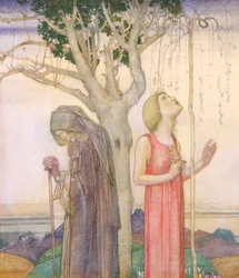 Mládí a věk, 1923 (vaječná tempera)