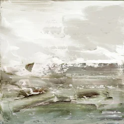 Tlumený zelený horizont