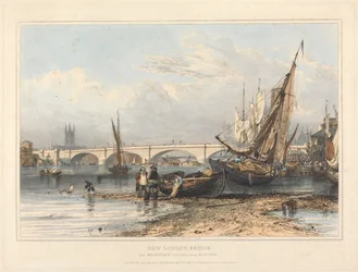 New London Bridge z Billingsgate (nízká voda)