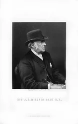 Sir John Everett Millais, prerafaelský malíř, 1899.
