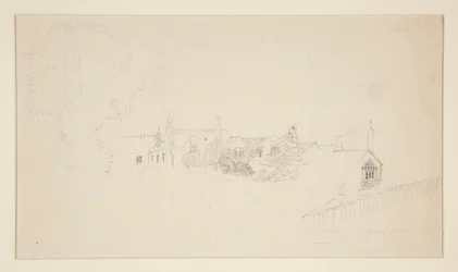 Architektonická studie (recto); Ornamentální skici (verze)