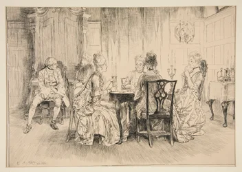 Dining Scene - ilustrace pro Austina Dobsona