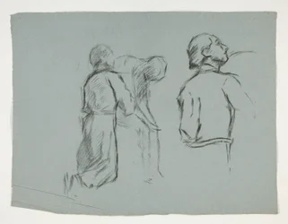 Figurální studie pro rytíře sira Galahada z The Quest of the Holy Grail (série patnácti obrazů pro Boston Public Library, dokončena v roce 1901)