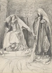 Rebeka a Rowena, ilustrace k Ivanhoeovi