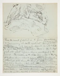 Studie pro The Quest of the Holy Grail (série patnácti obrazů pro Boston Public Library, dokončena v roce 1901): studie drapérie