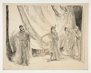 The Re-entrance of the Players, ilustrace pro Akt V, Scéna I, A Midsummer Night