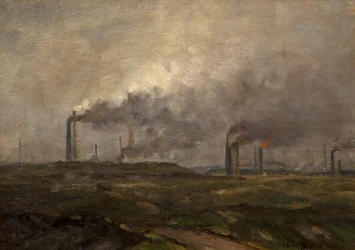 Panorama Černé země (olej na plátně)