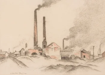 Cihelna (pastel na papíře)