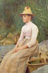 Sedící paní