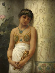 Egyptská dívka se sistrem, 1886