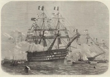 Cherbourg Fetes, Její Veličenstvo na návštěvě císaře a císařovny na palubě Bretaně