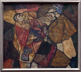 Agonie. 1912. Rakouské umění, 20. století. Neue Pinakothek, Mnichov (Německo).