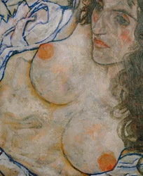 Liegende Frau (olej na plátně)