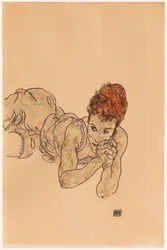 Ležící žena, 1917