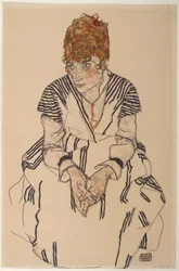 Portrét umělcovy švagrové Adele Harmsové, 1917