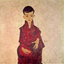 Chlapec Rainer (portrét Herberta Rainera ve věku asi 6 let), 1910