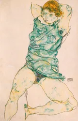 Ležící dívka, 1914