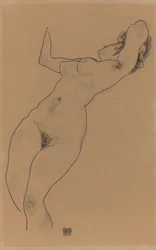 Ležící akt; Ležící akt, 1918