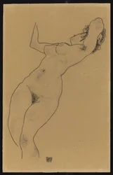 Ležící akt, 1918