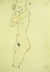 Stojící akt, 1913