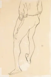 Stojící mužský akt, 1913