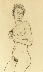 Stojící nahý, 1918