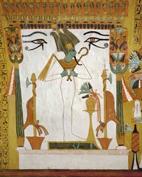 Osiris, bůh smrti a vzkříšení, vládce podsvětí.