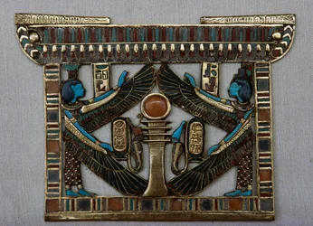 Chrámový náprsní štít, Tutanchamonova pokladnice, Egypt, Egyptská civilizace, Nová říše, Dynastie XVIII