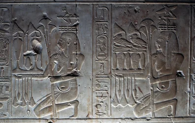 Basreliéf, Chrám Setiho I. nebo Velký chrám v Abydosu, Abydos, Egypt, Egyptská civilizace, Nová říše, Dynastie XIX