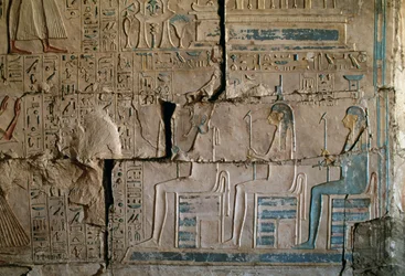 Reliéf z hrobky Netcherouymese, vysokého úředníka Ramsese II, Sakkára, Egyptská civilizace, Nová říše, Dynastie XIX