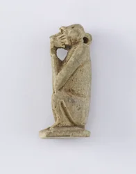 Sedící opice, Nová říše, cca 1292-1190 př.nl (hlína)